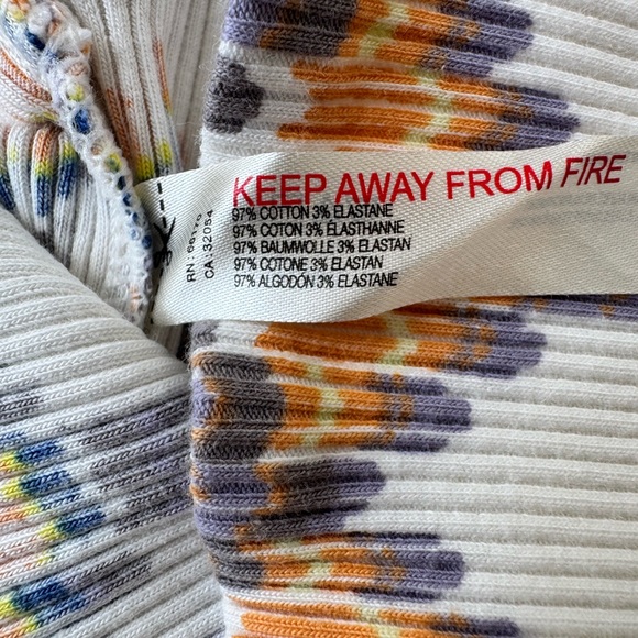 FP Movement Rally Ribbed Printed Layer Top Size Large - Picture 4 of 4